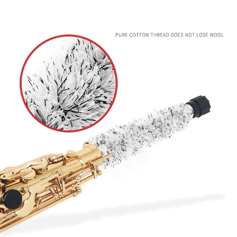 Description Picture 4 of itemSaxophone Cleaning Care Cleaning Cleaner Brush Alto Soprano Sax Saxophone Woodwind Instruments Saxophone Cleaning Tool