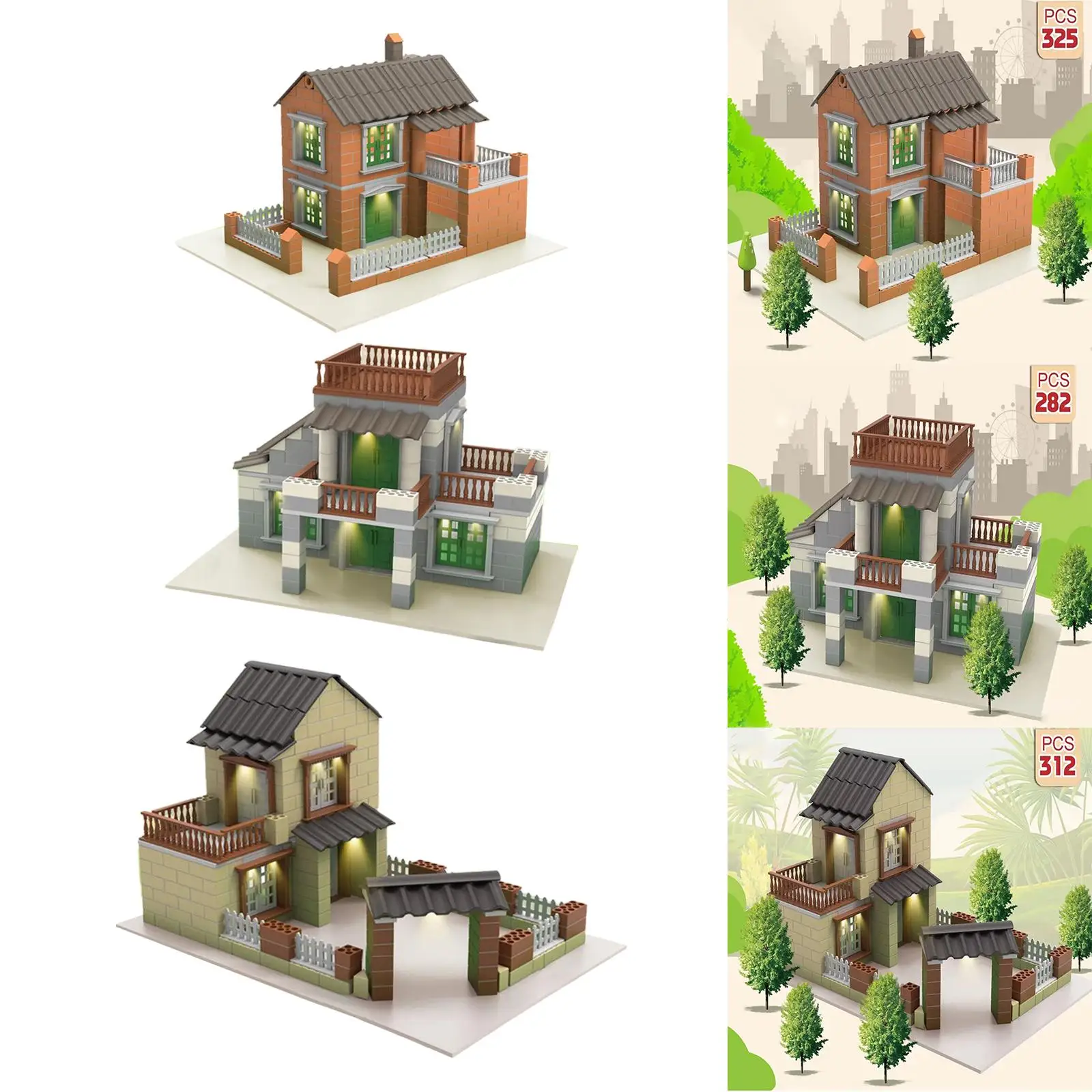Unfinished DIY Miniature House Model Building Kit DIY Project Favor Miniaturas Toy for Decoration Collection
