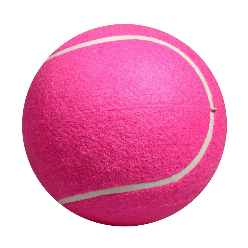 8` Inflatable Big Tennis Ball Toy for Children Adult Pet Dog Puppy Cat, Pink