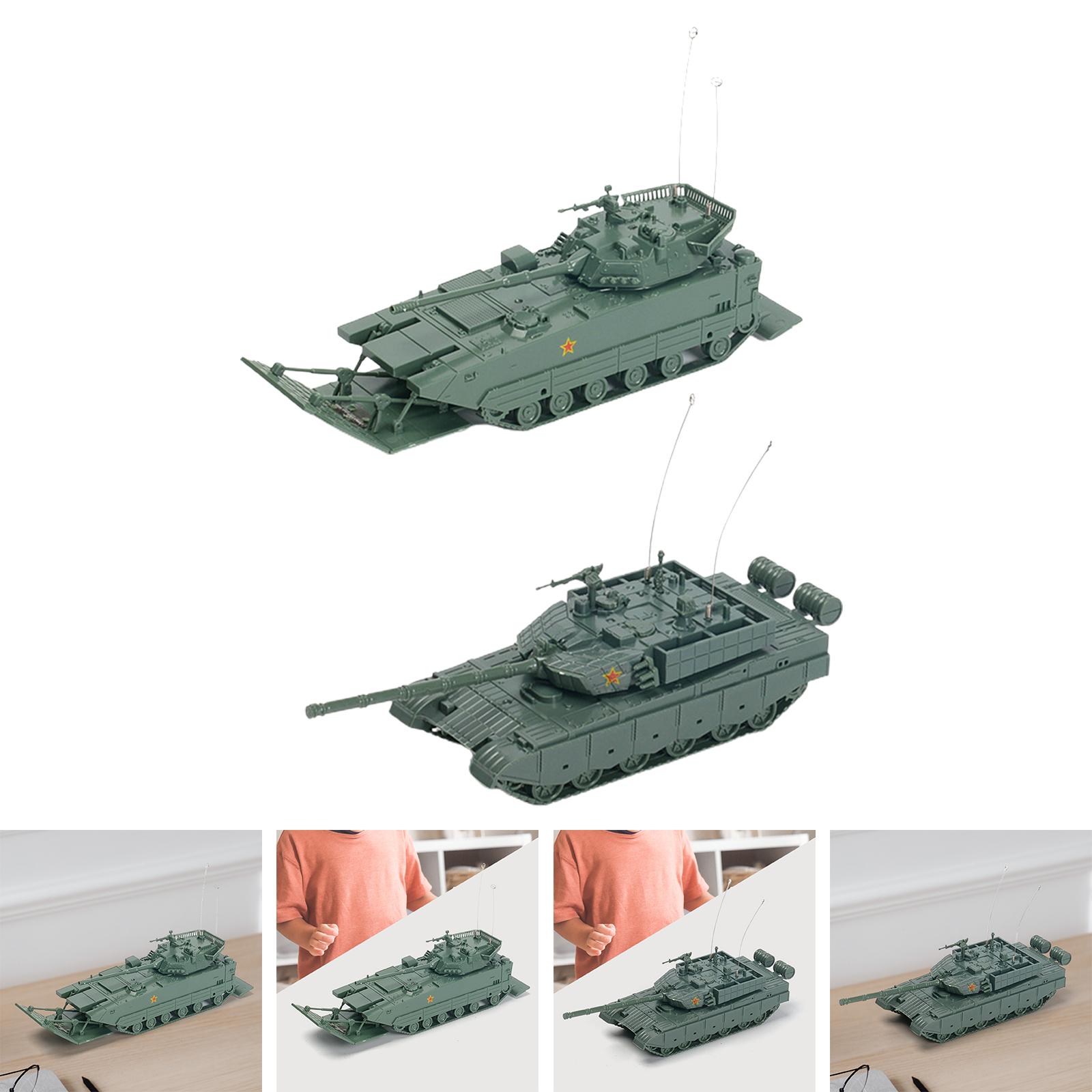 1/72 Puzzles Education Toy 4D Tank Model Assembled Tank Model for Tabletop Decor Collectibles Gift Party Favors Display kids