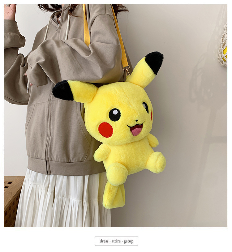 Pokemon Pikachu Anime Plush Backpack