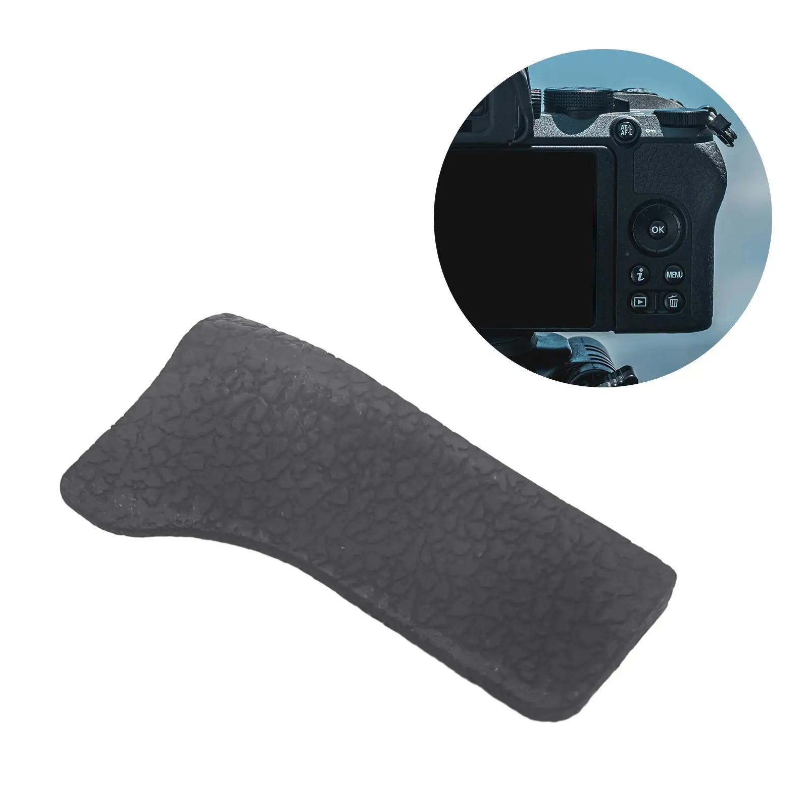 Thumb Rubber Back Cover Easy to Install Durable High Quality Black Fine Surface Processing DSLR Direct Replace for D300S