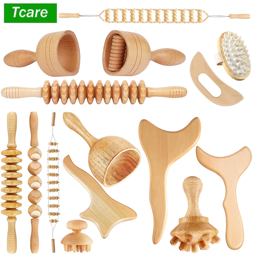 Best of Tcare 1 Set Wooden Body Massage Tool Reflexology Acupuncture Thai Massage Rollers Therapy Meridians Scrap Lymphatic Health Care Reviews & Tips