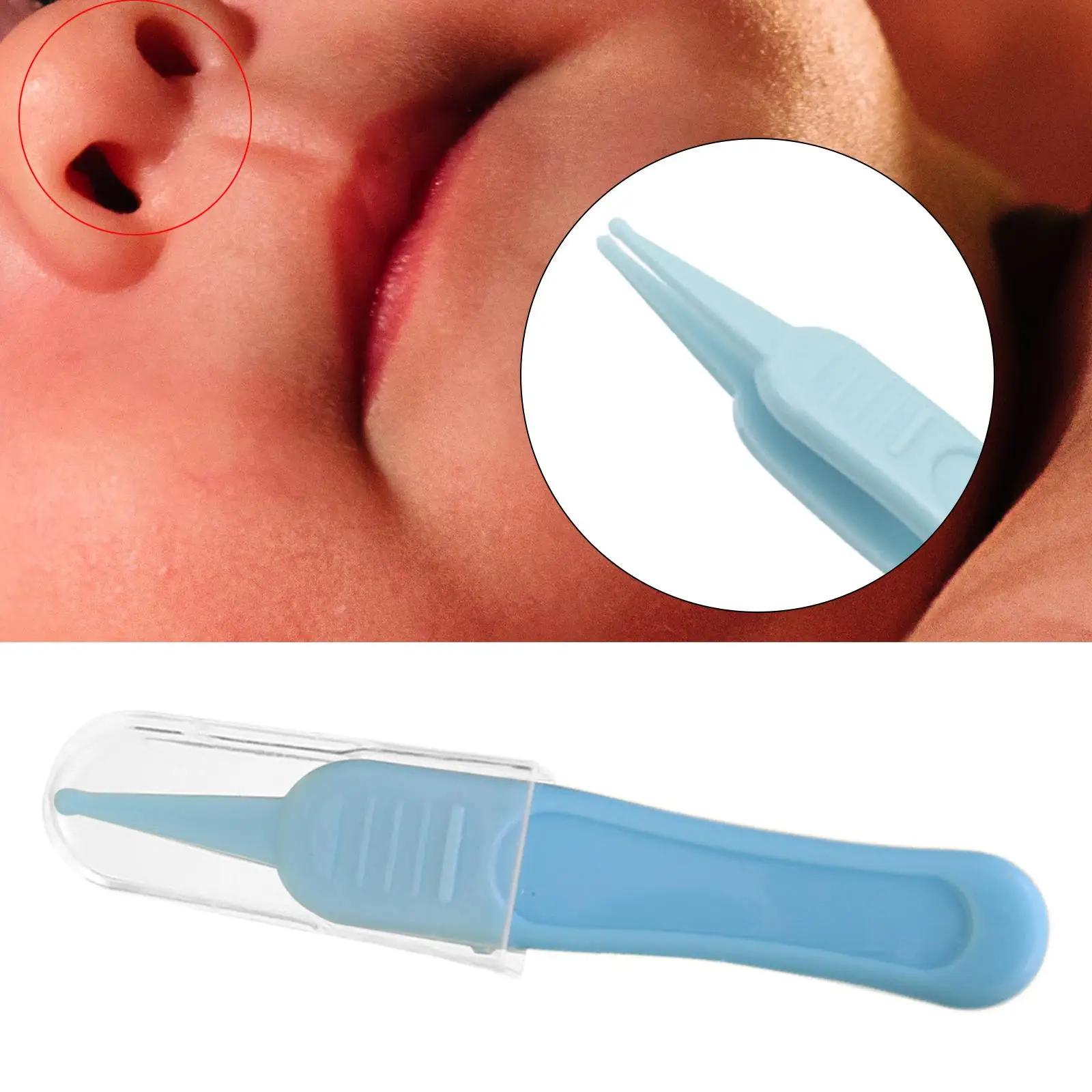 Baby Care Nose Tweezers Booger Nipper Cleaner Ear Nose Navel Clean Tweezers