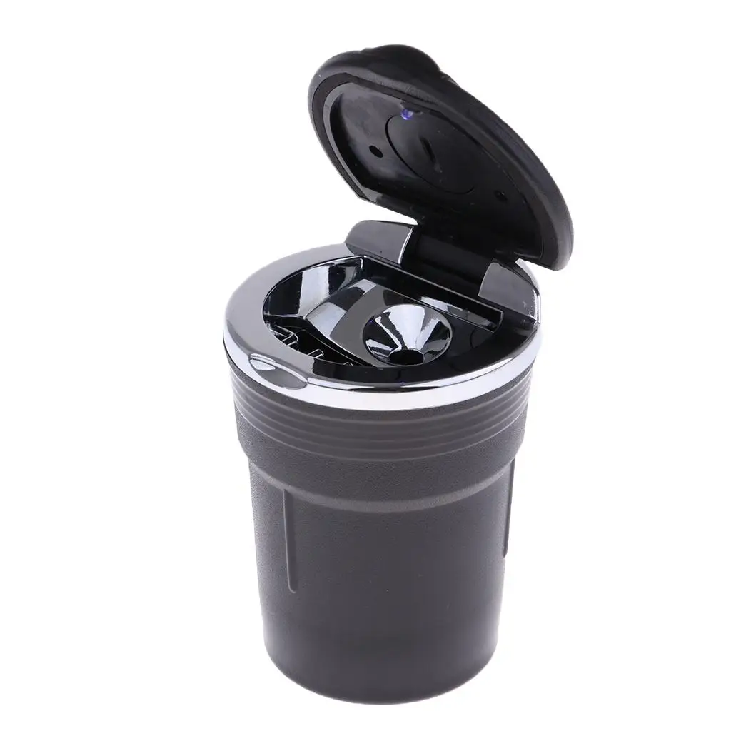 Fireproof Creative Portable Cylinder ABS Plastic Ashtray Place in Car Interior Desk,Great Gift for Driver