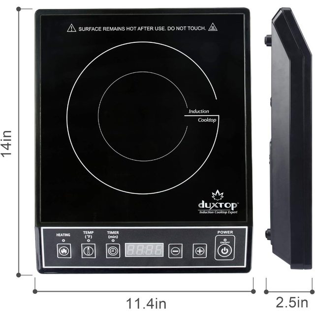 Portable Induction Cooktop, Countertop Burner Induction Hot Plate with LCD  Sensor Touch 1800 Watts, Silver 9600LS/BT-200DZ - AliExpress