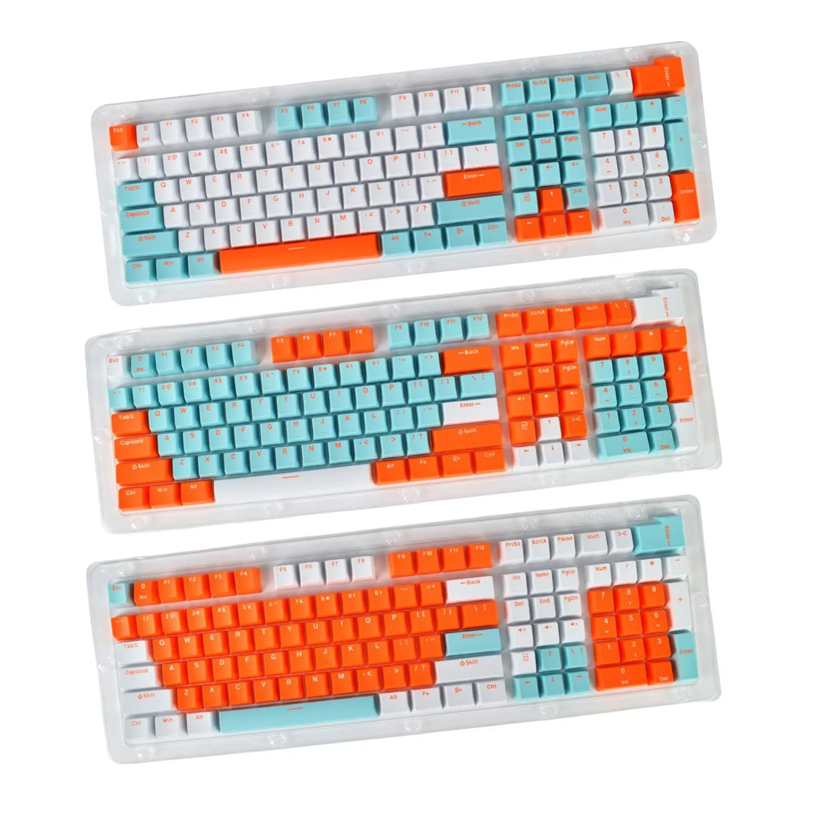 PBT 113Pcs Keycaps Set for Mechanical Gaming Keyboard 61 87 104 108 Keys