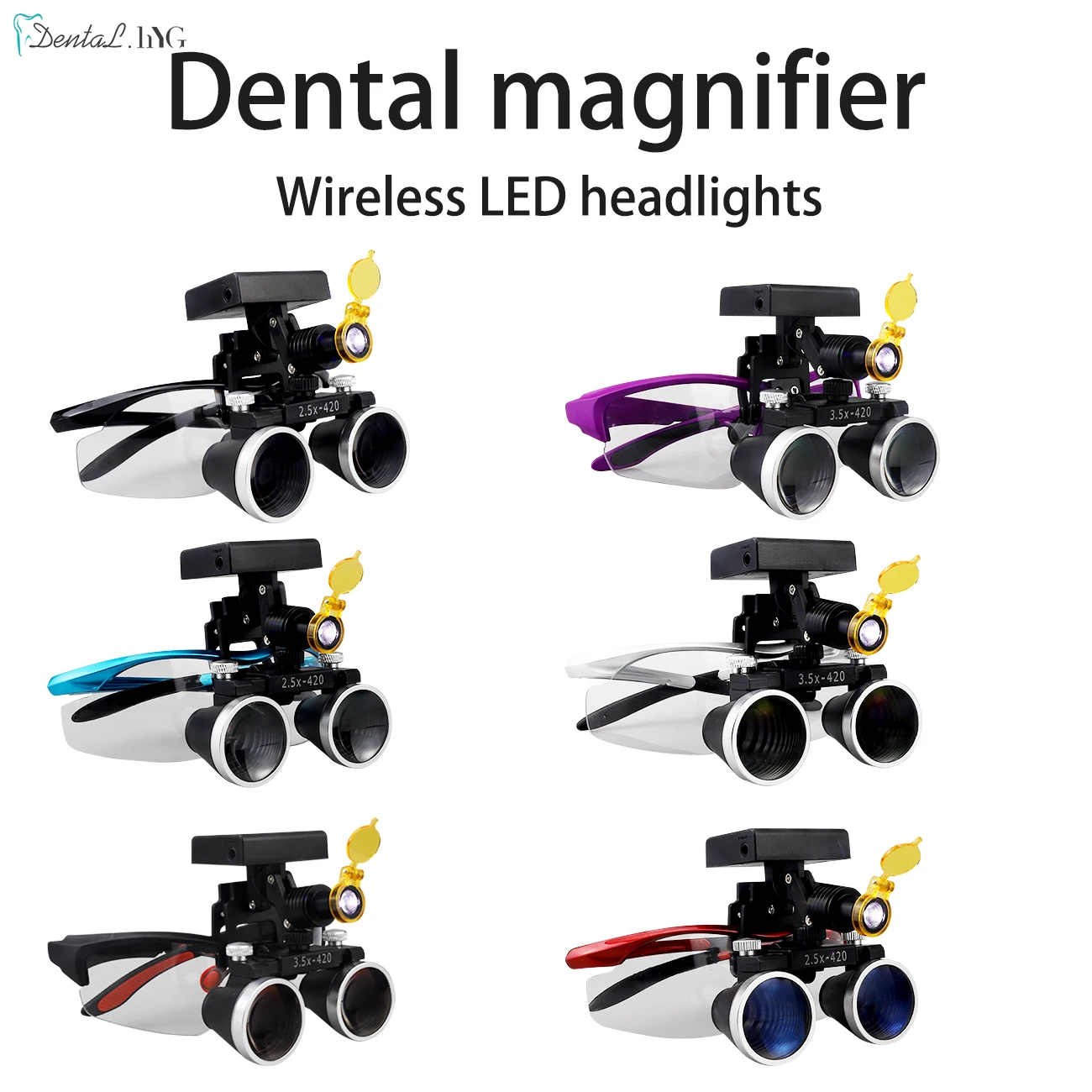 Best of Dental Loupes Dental Magnifier Dental Lab Medical Loupes Magnification Binocular 2.5 / 3.5x Headlight Wireless 5W Headlamp Reviews & Tips