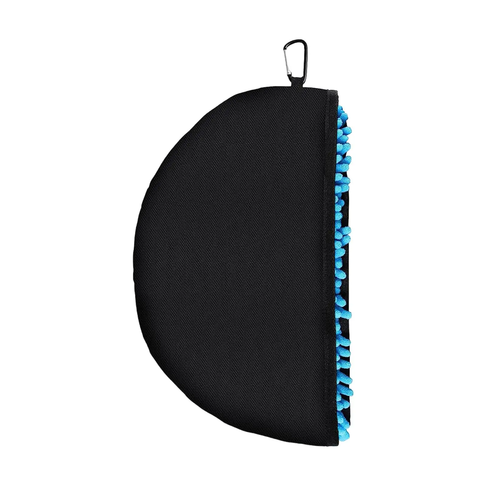Disc Golf Cleaning Tool Indoor Outdoor Tote Target Accessories Cleaner Cleaning Towel Case with Metal Clip for Beginner Outdoor