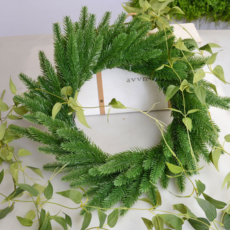 Description Picture 4 of itemArtificial Plants Pine Branches Christmas Tree Accessories DIY New Year Party Decorations Xmas Ornaments Kids Gift 10 Pcs