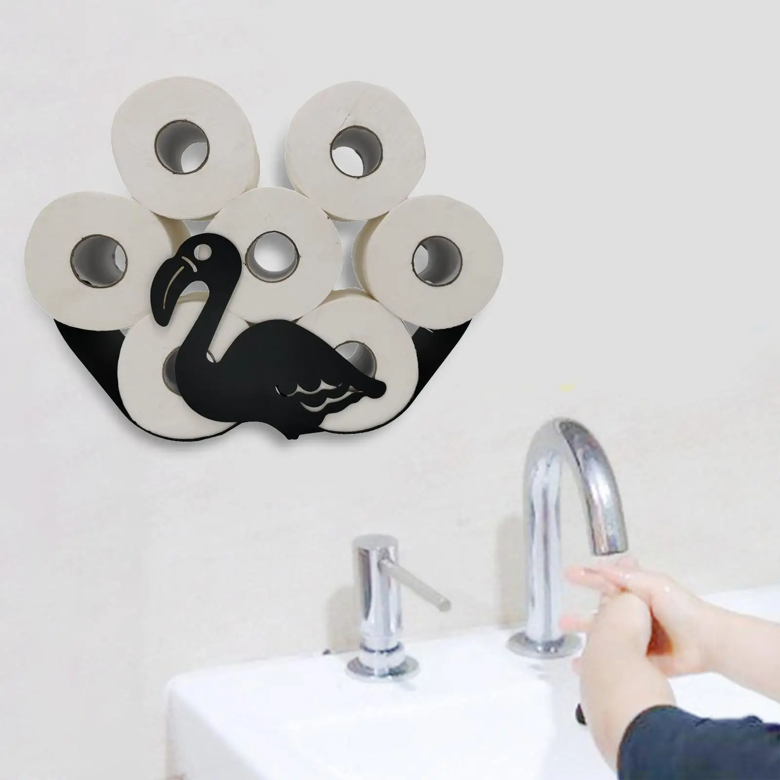 Animals Shaped Toilet Roll Paper Holder Tissue Paper Storage Rack Paper Storage Containers for Hotel Toilet Bedroom Kitchen