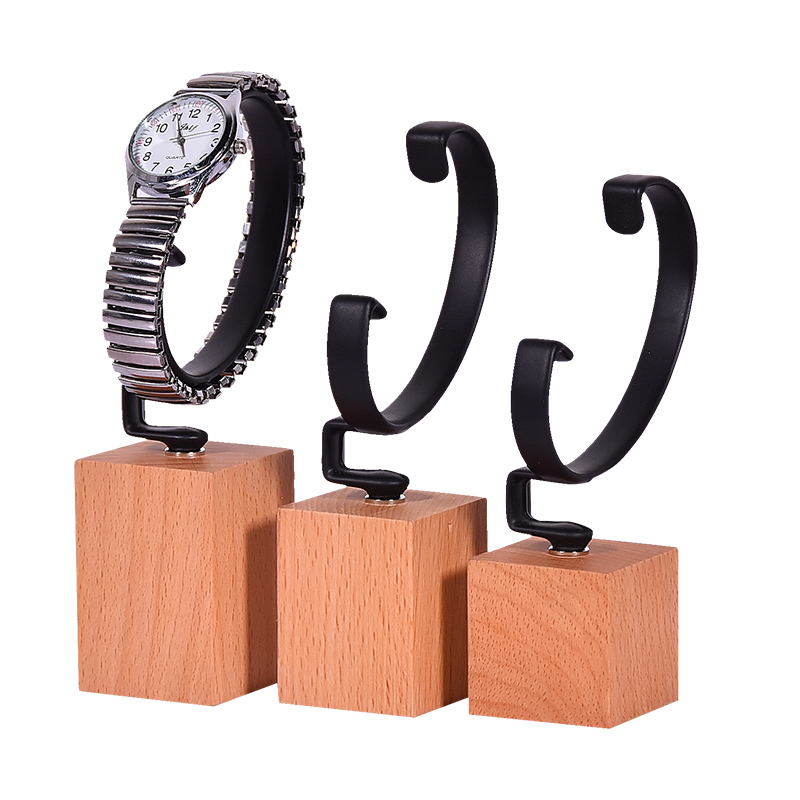 High-end Wooden watch display stand watch holder organizer for jewelry jewelery jewellery display case bracelet props showcase