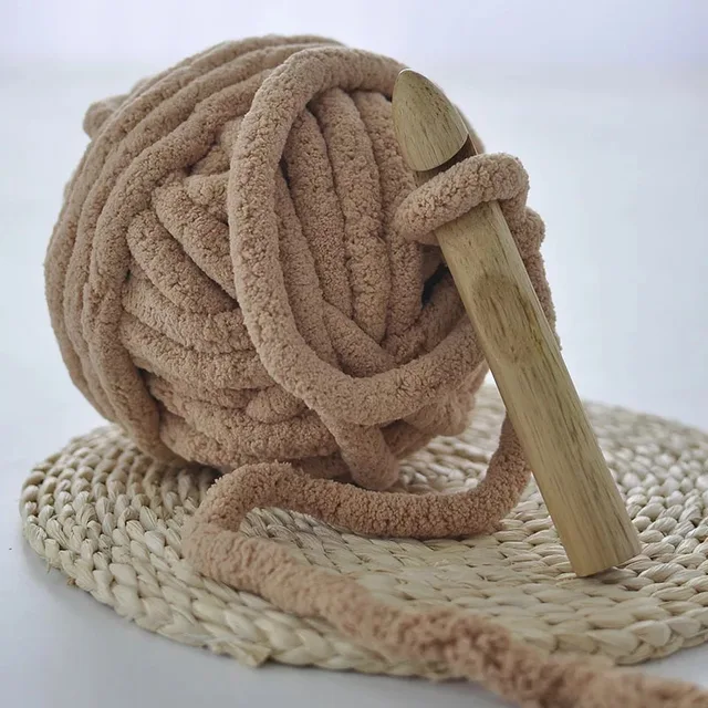DIY thick chenille yarn chunky wool soft fluffy crochet yarn handmade  blanket yarn for knitting sweater blanket yarn thickened - AliExpress