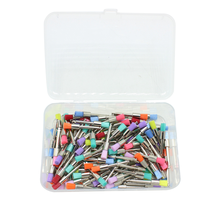 Best of 100Pcs Dental Polisher Tool Kit Dental Polishing Brush Polisher Prophy Rubber Cup Latch Colorful Buff Nylon Bristles Reviews & Tips - Image 4