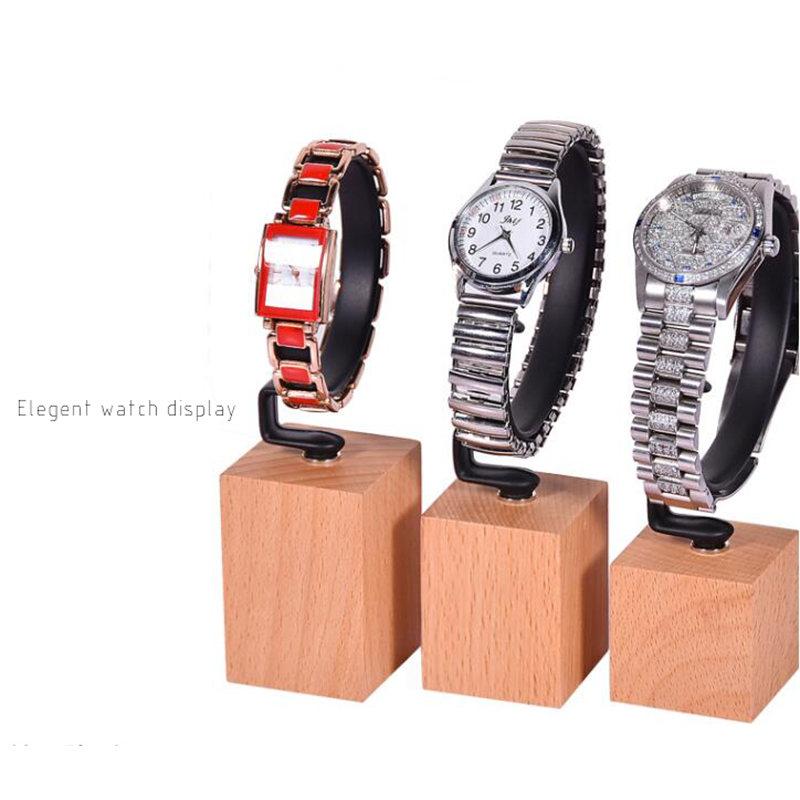 High-end Wooden watch display stand watch holder organizer for jewelry jewelery jewellery display case bracelet props showcase