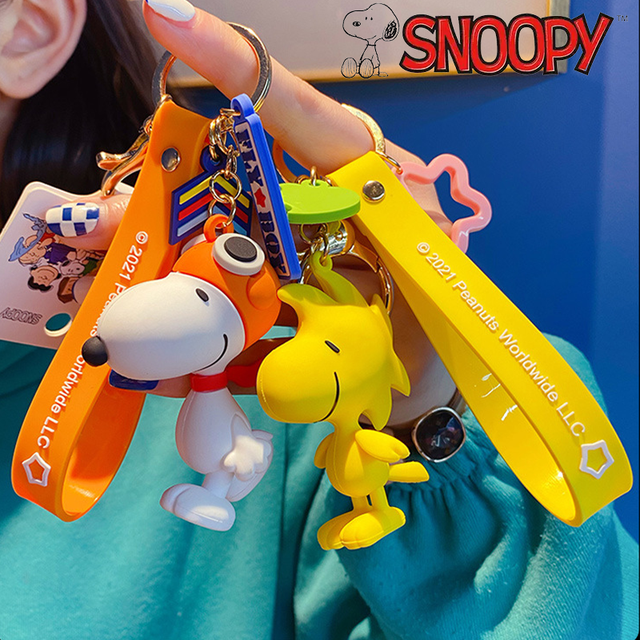 Snoopy Keychain Schoolbag Charm Silicone Bag Pendant Exquisite