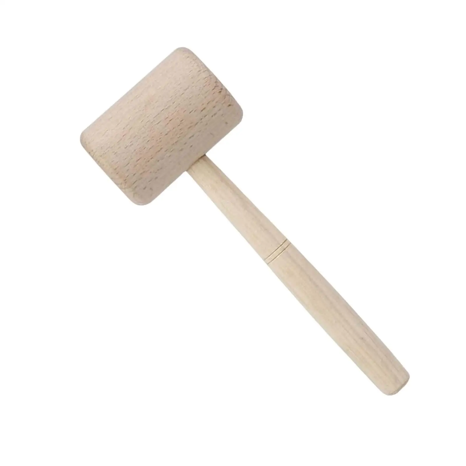 225mm Beech Solid Wood Mallet Shock Resistance Vintage Wooden Mallet Wooden Mallet Woodworking Hammer Wooden Hammer for Leather