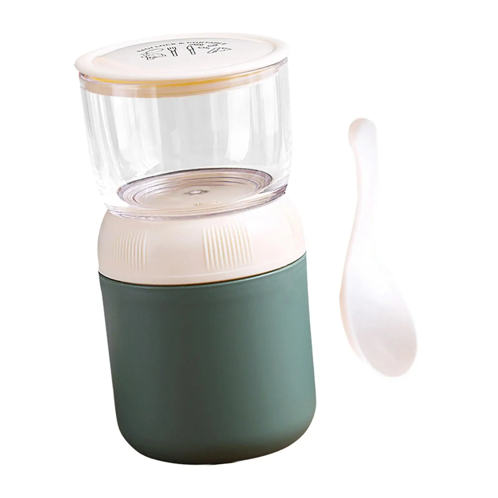 Yogurt Container Portable Detachable Stainless Steel for Salad Soup Adults