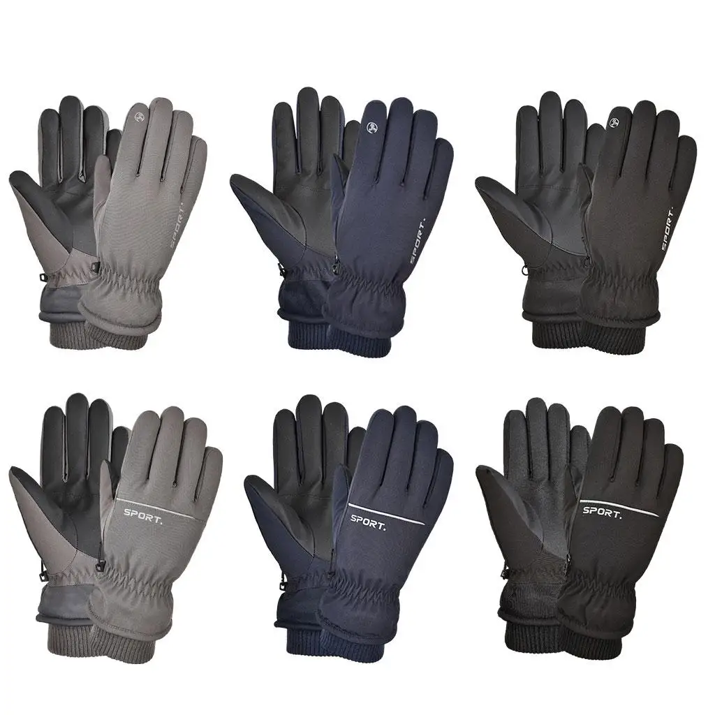 Warm Gloves Thermal Fleece AntiSlip Waterproof Hiking Men Women Driving