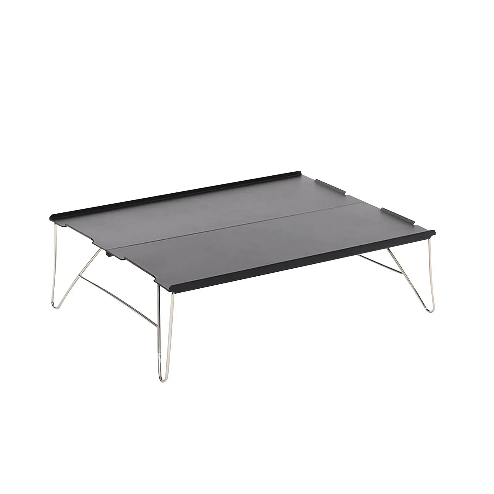 Camp Table Lightweight Floor Desk Aluminum Alloy Multifunctional Square Small for Picnic Travel Garden Small Space Outdoor