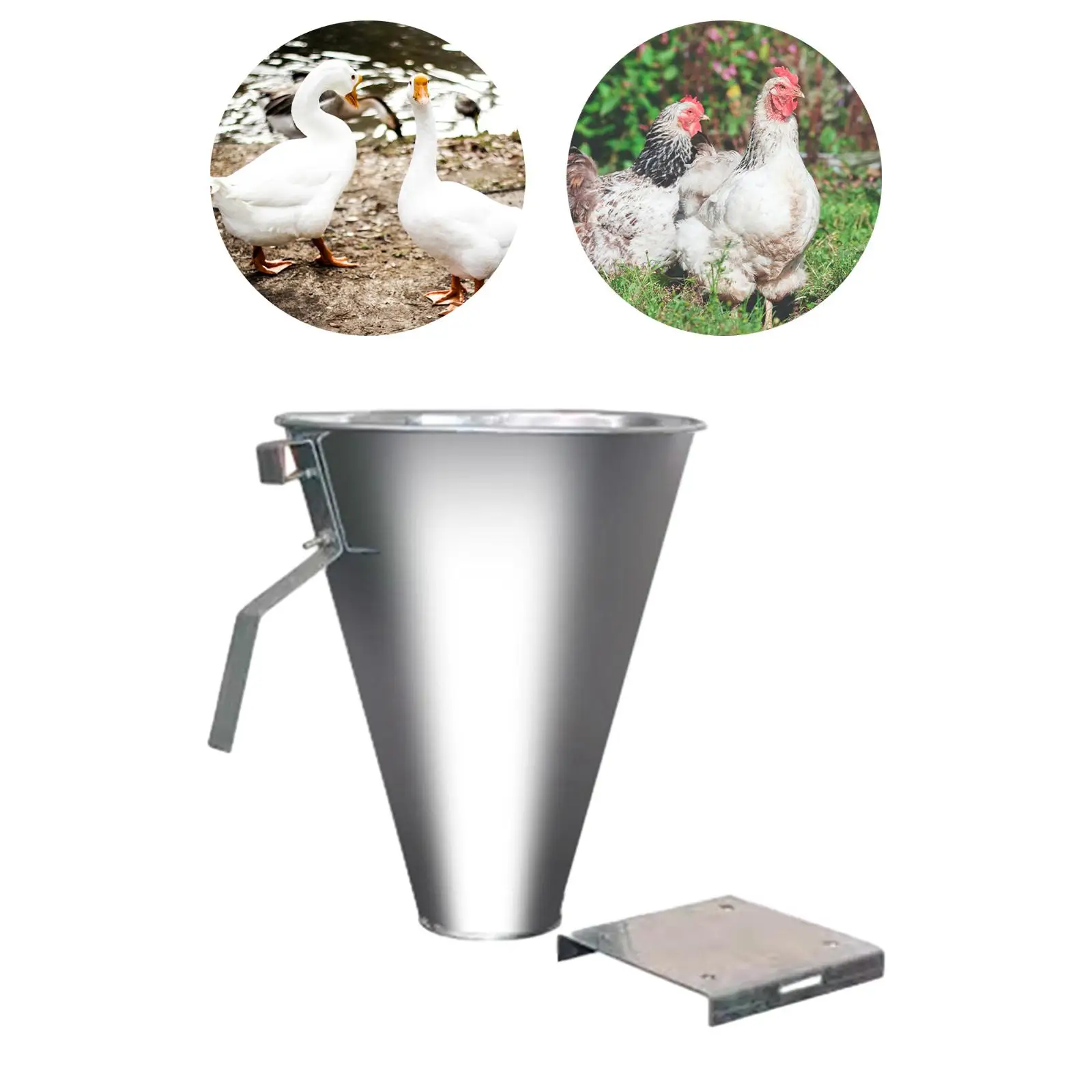 Poultry Restraining Cone Slaughter Tool Easy to Use Galvanized Fittings Durable Killing Chicken Cone Funnel for Processing