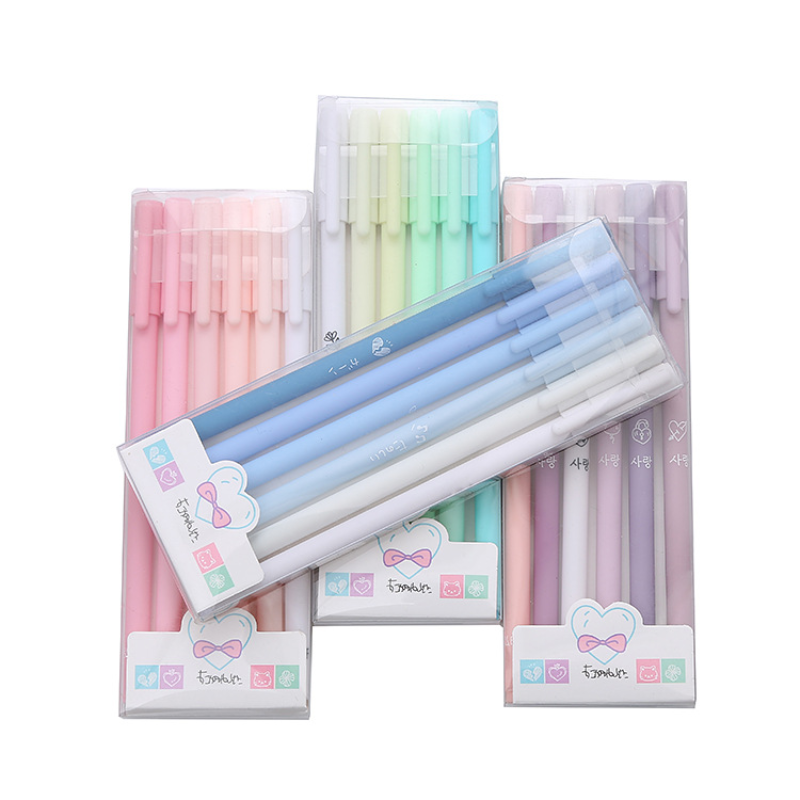 Morandi Retro Gel Pen Set, Caneta Assinatura