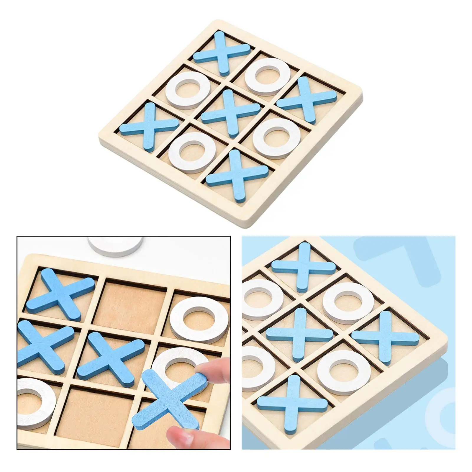Wooden Chess Board Game Educational Toys Puzzle Game for Outdoor Backyard Entertainment Party Indoor Holiday Gifts