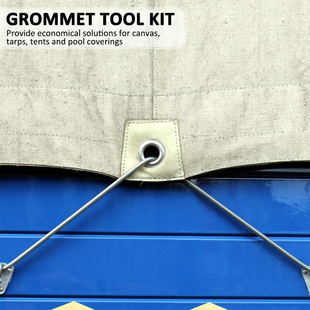 Description Picture 3 of item100Sets Grommet Tool Kit Grommet Setting Tool 1/2In Grommets Eyelets with Installation Tools & Storage Case for Curtain Clothing