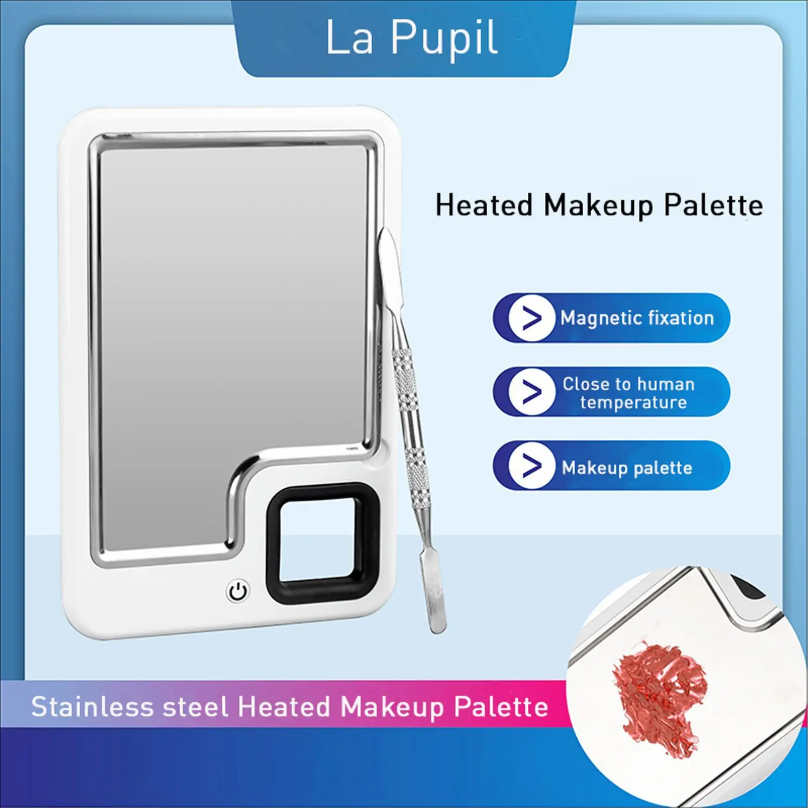 Professional Cosmetic Heated  Tool  Shadow Pigment Blending Mixing Set (LxW):15x10CM