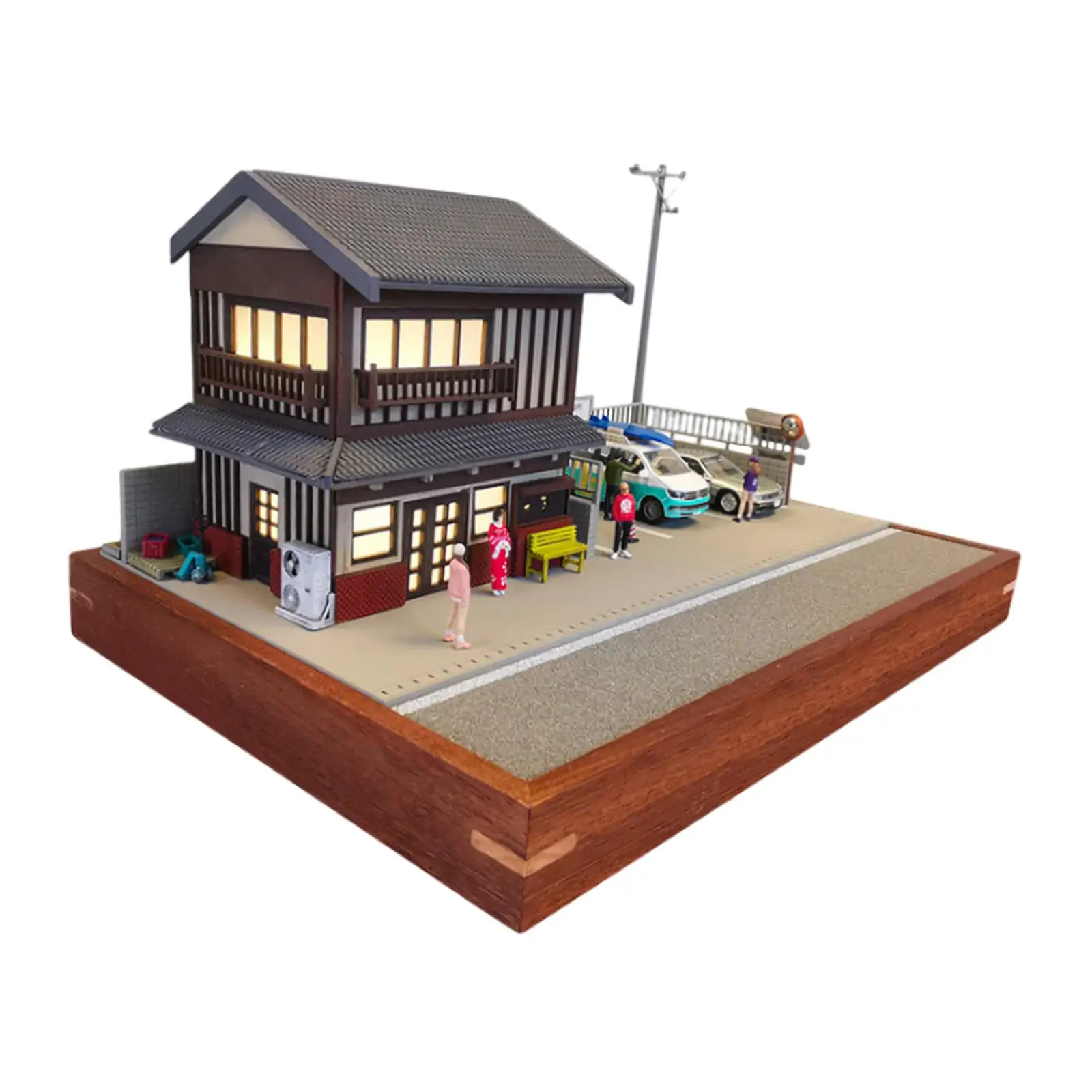 Building Display Scene Model Crafts 1/64 Building Model House for Micro Landscapes Decor DIY Scene Layout DIY Projects Accessory