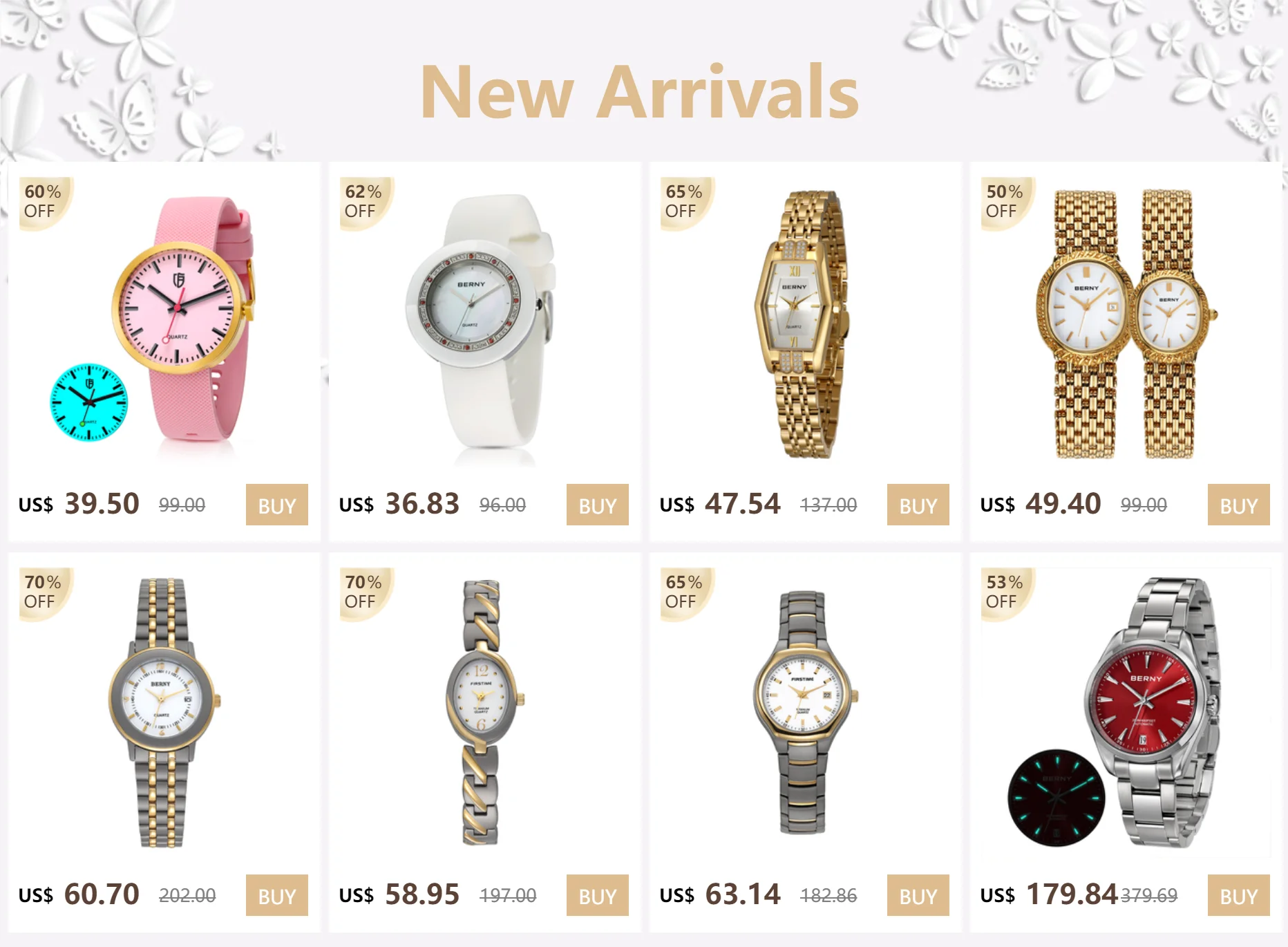 Rectangle Watch Titanium Ladies Quartz Wristwatch Miyota 5Y20 Calendar Gold Tone Easy Lightweight Waterproof Watch -Scf7f64d34f26477f9d97c13893487e4cv