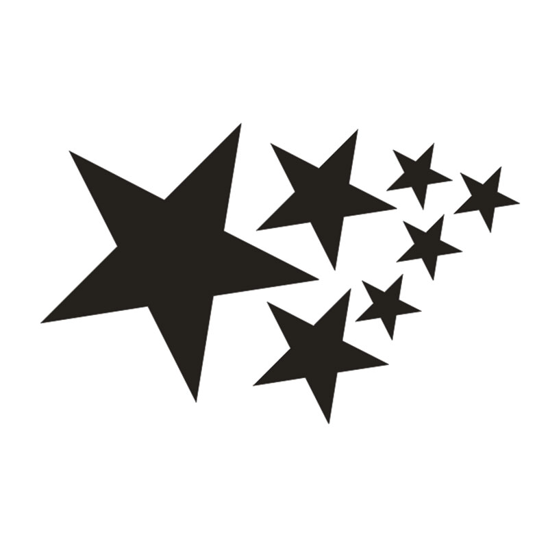 Pentagramm Muster Auto Produkte Sonnencreme und Wasserdichte Auto Aufkleber Abdeckung Kratzer Dekoration Individuelle Aufkleber Persönlichkeit, PVC – Detail 1