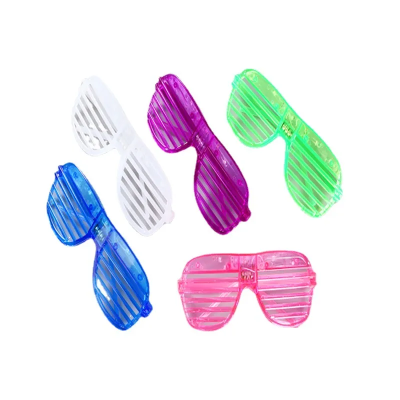 3 Style LED Glasses Light Party Sunglasses Blinds Shutter Glasses Glow in the Dark Neon Christmas Birthday Wedding Party Supplie