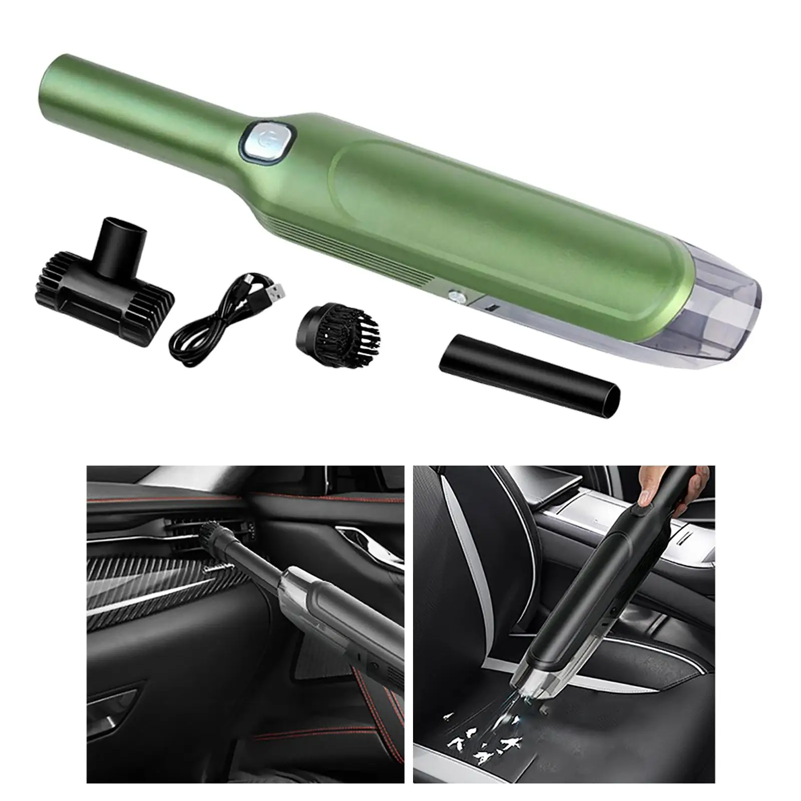 Portable Car Vacuum Cleaner 50000R/Min USB Rechargeable Crevices Fast Charge