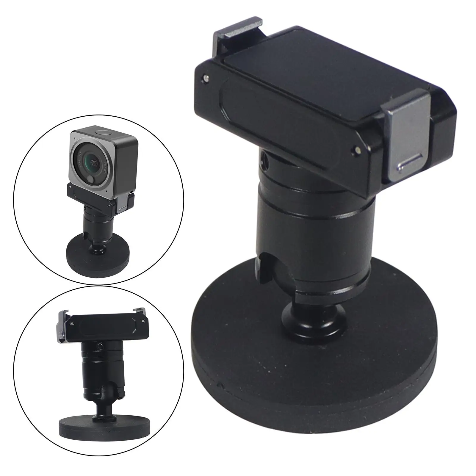Magnetic Camera Mount 1/4 Interface Ball Joint Mount Bracket Tripod Adapter Magnet Holder Camera Stand for DJI Action 2 Accs
