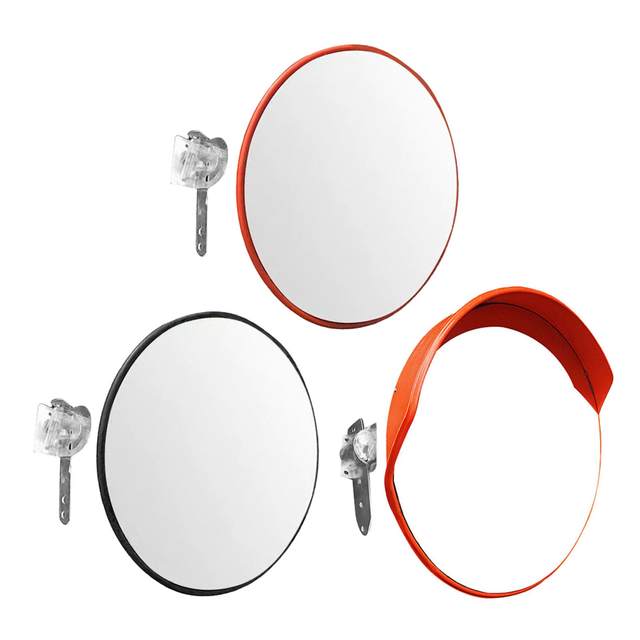 Miroir Convexe Garage 11,8 Po (30cm) - Grand Angle, Support Réglable, Pour Angle Mort, Allée, Parking, Sécurité - 5
