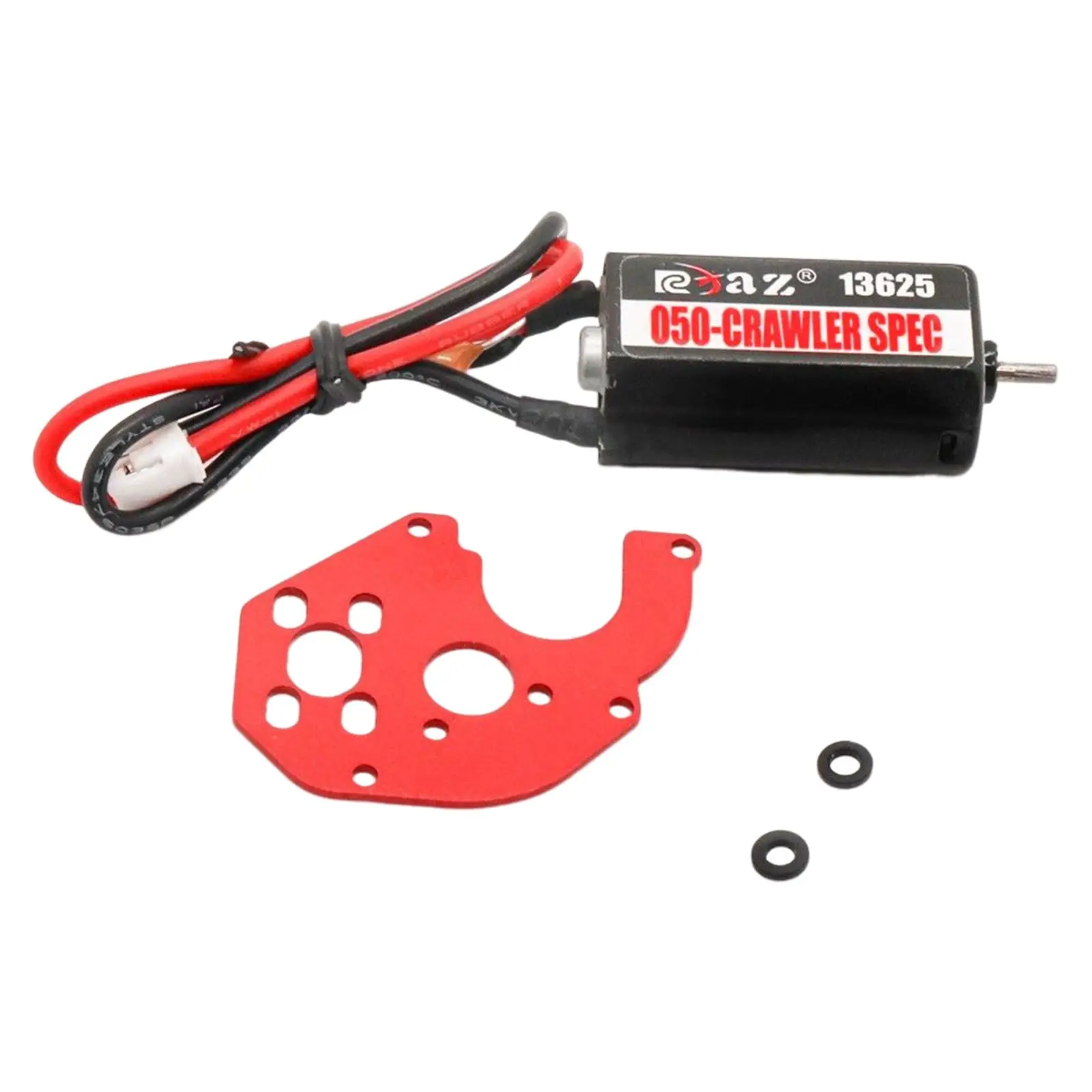 RC Brushed Motor 050 60T with Red Metal Mount for 1/24 Crawler Axial SCX24 Axi00001 Axi00002 Axi00004 Accessories