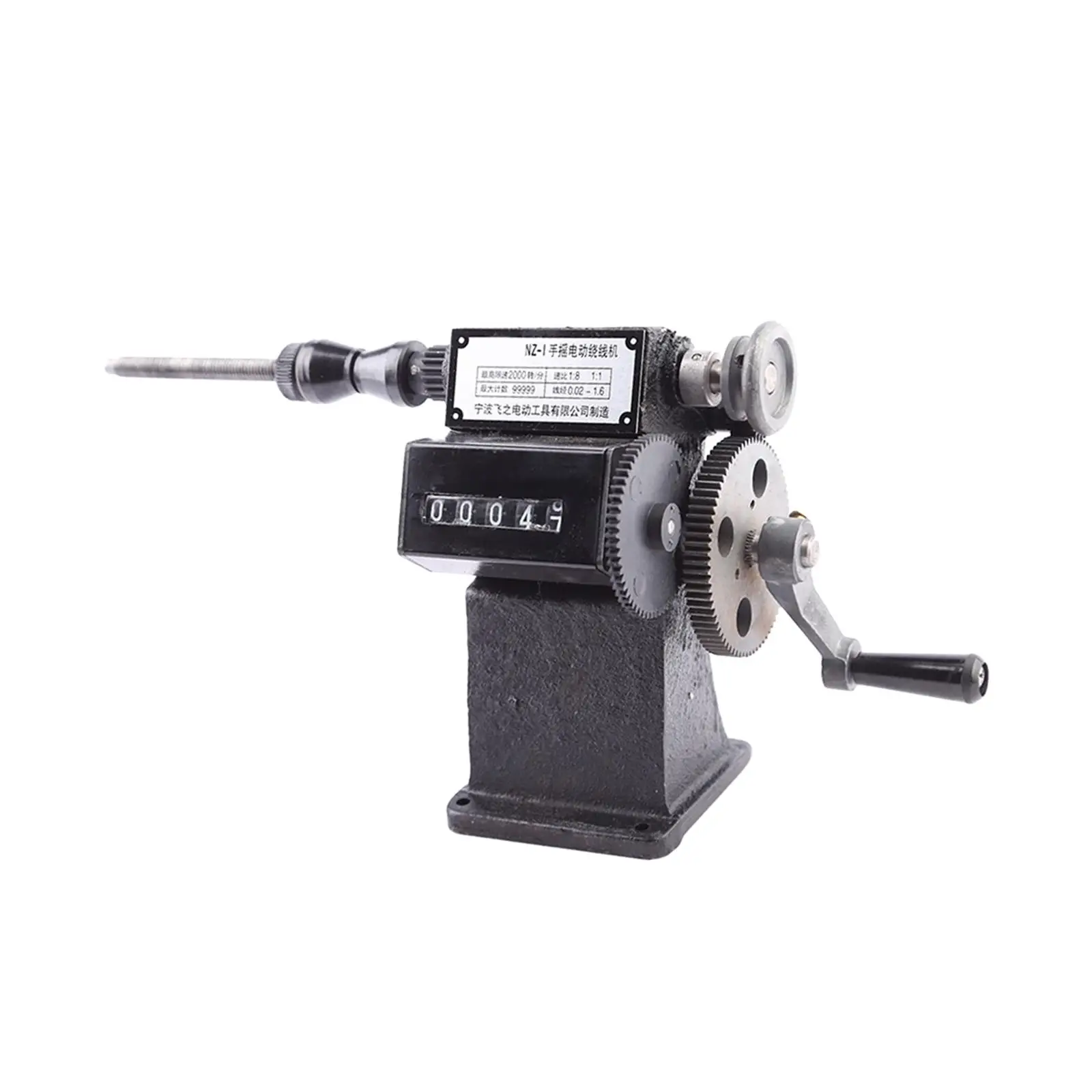 Manual Coil Winder Machine Ratio Speeds 1:8 Hand Coil Winding for Motor Coils Sewing Fishing Wire Tassel Elastic String