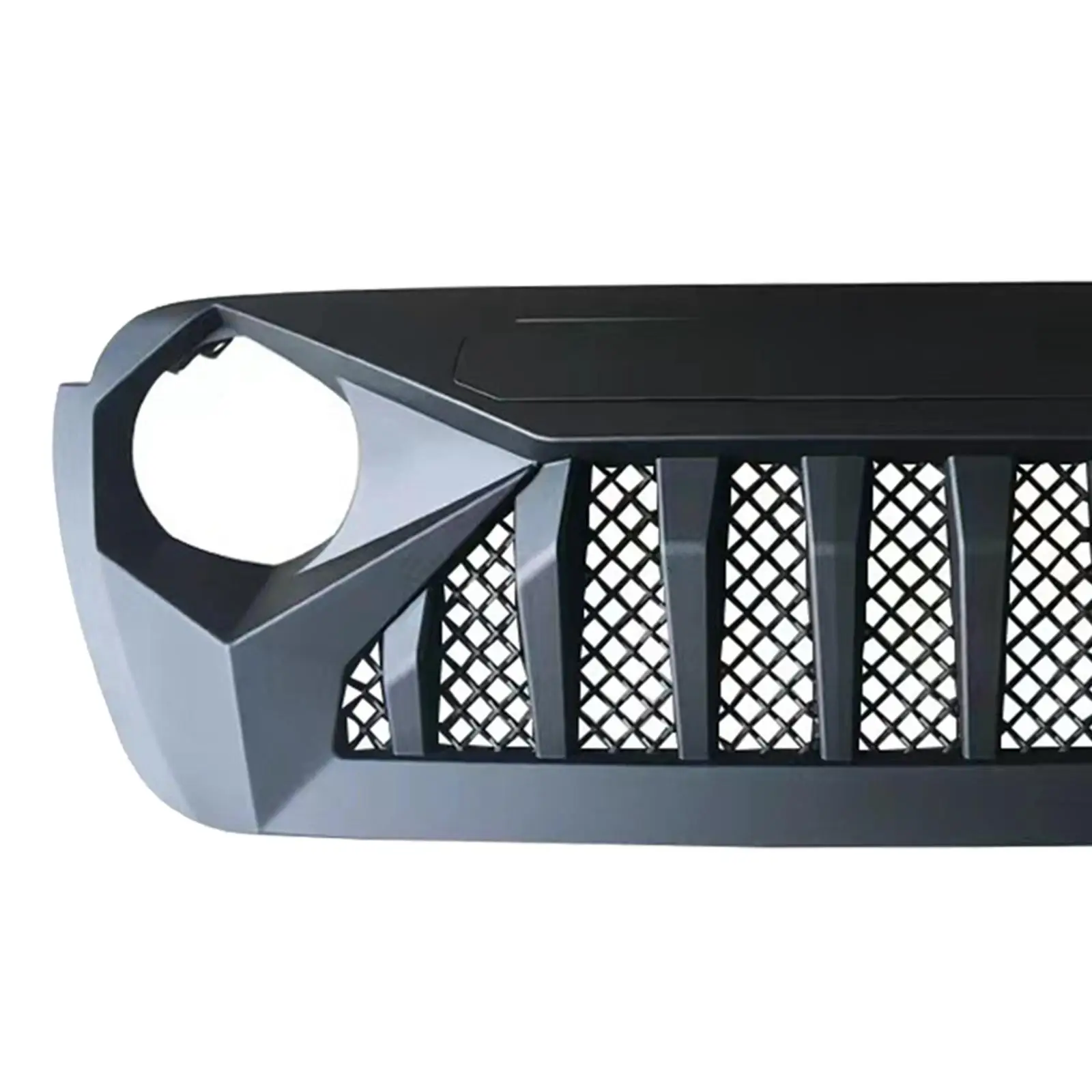 Front Grille Grill Replace Parts/ Black Decoration Durable/ Easy Installation for JL Automotive Accessories