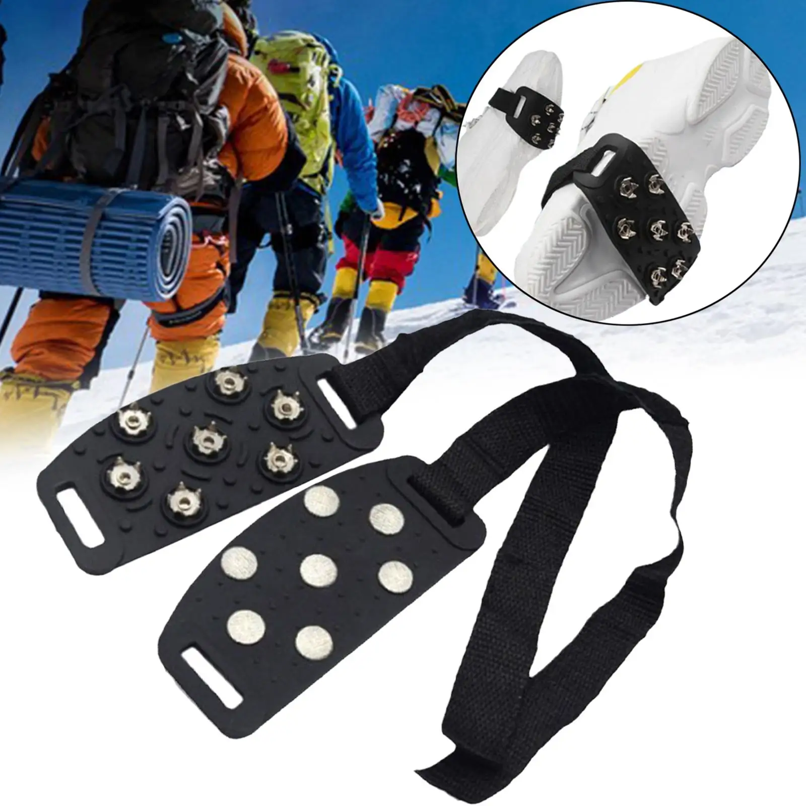 Shoe Spikes Shoes Cover Lightweight Shoe Crampons for Snow and Ice for Hiking Outdoor Activities Climbing Ice Fishing Men Women