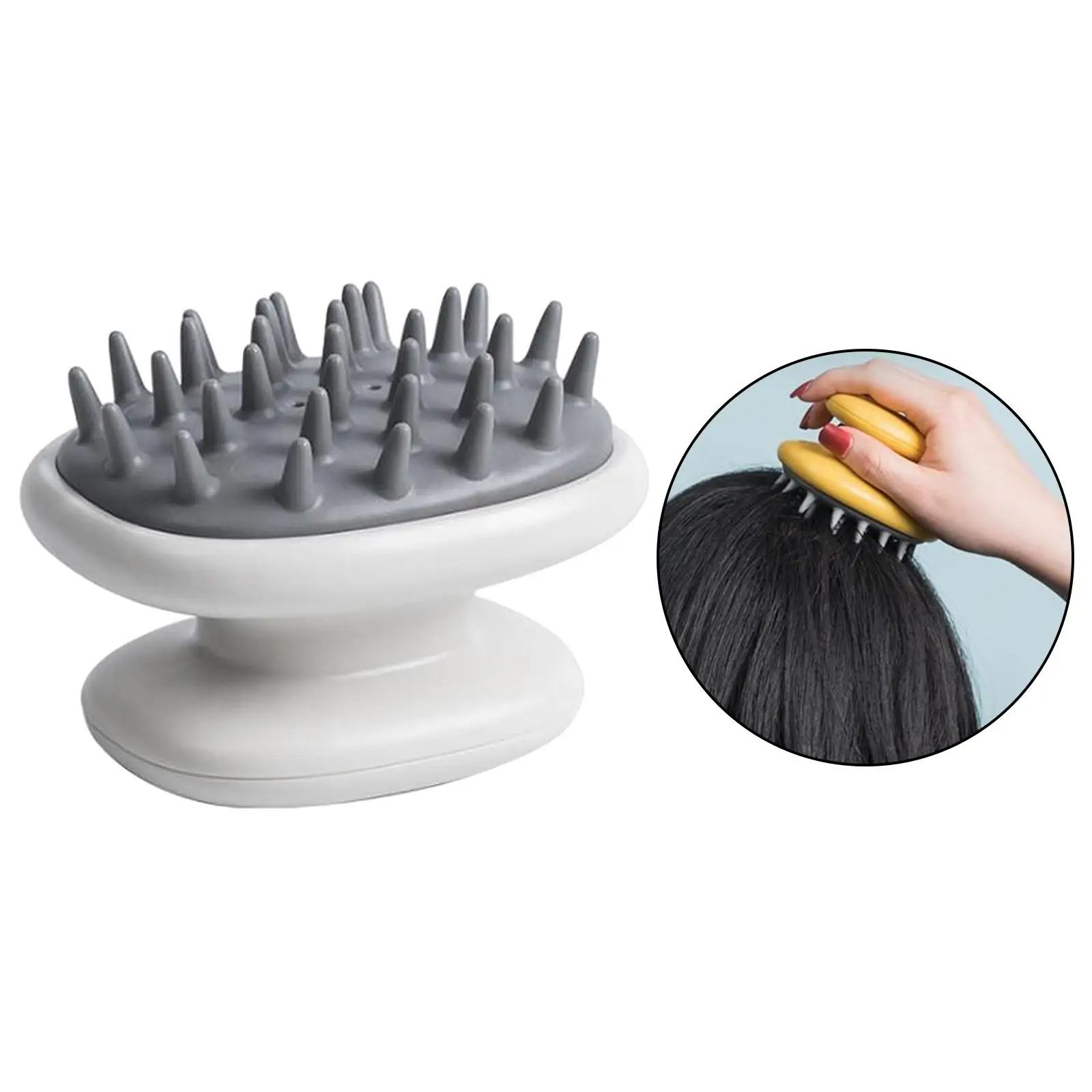  Massager Shampoo Brush,Rubber Scalp Massage Brush for Straight Curly  Thick wet and  Hair Cleaning Shower