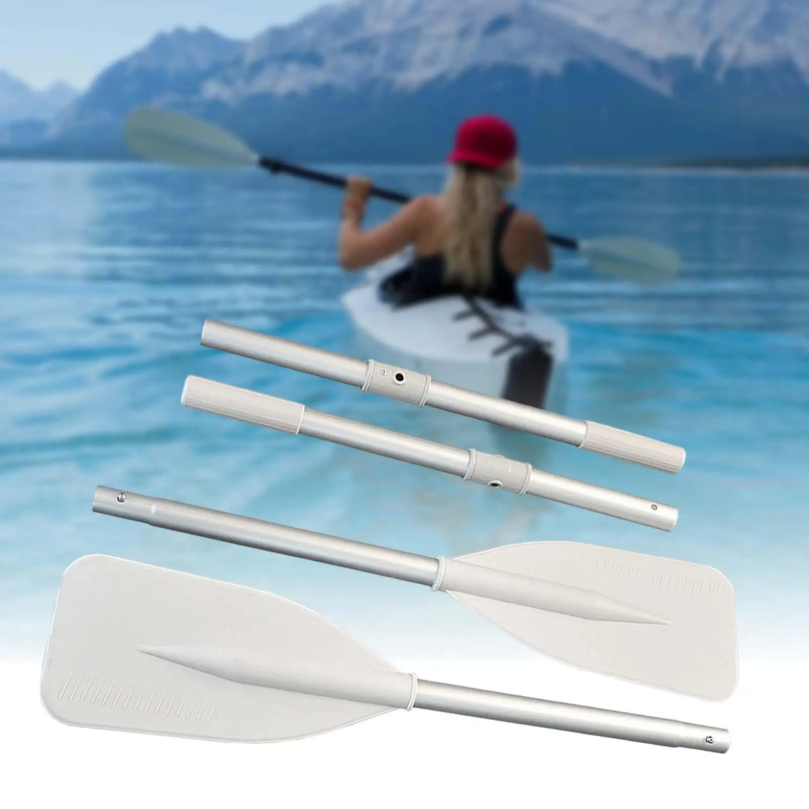 2Pcs Removable Paddle Boating Fittings Quick Release Durable Alloy Shaft Paddle Board Paddles for Paddleboard Stand up Boat