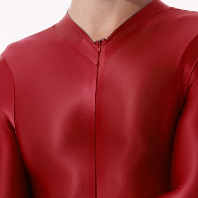 SPEERISE Red Spandex Zentai Full Body Skin Tight Jumpsuit Unisex