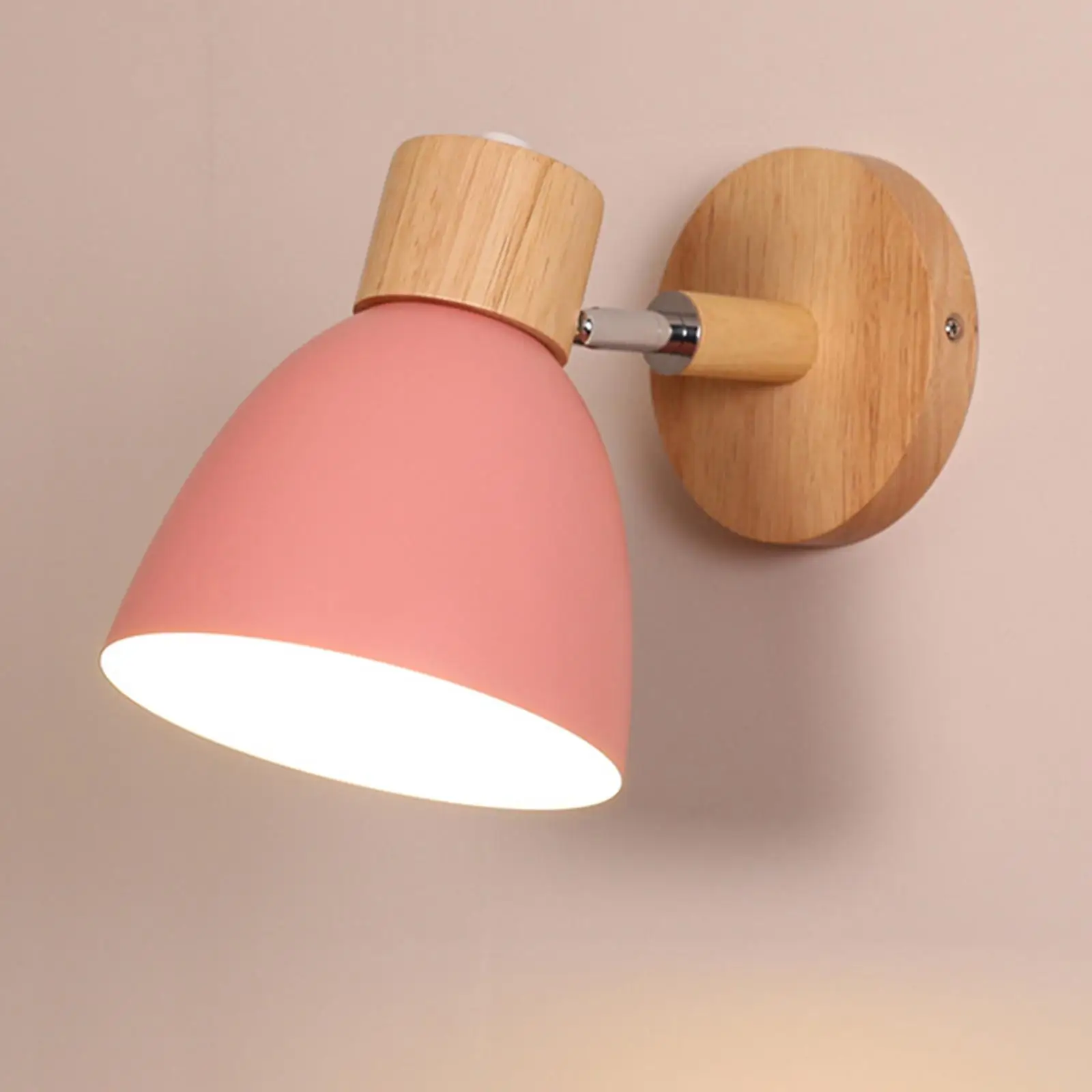 Modern Minimalist Wall Lamp Bedside Lamp Wood Wall Light Fixtures for Aisle