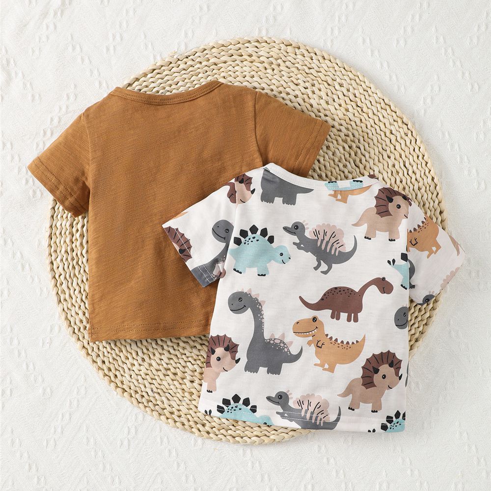 Title 2, 2PCS Sommer Top Neugeborenes Baby Nette Dinosau...