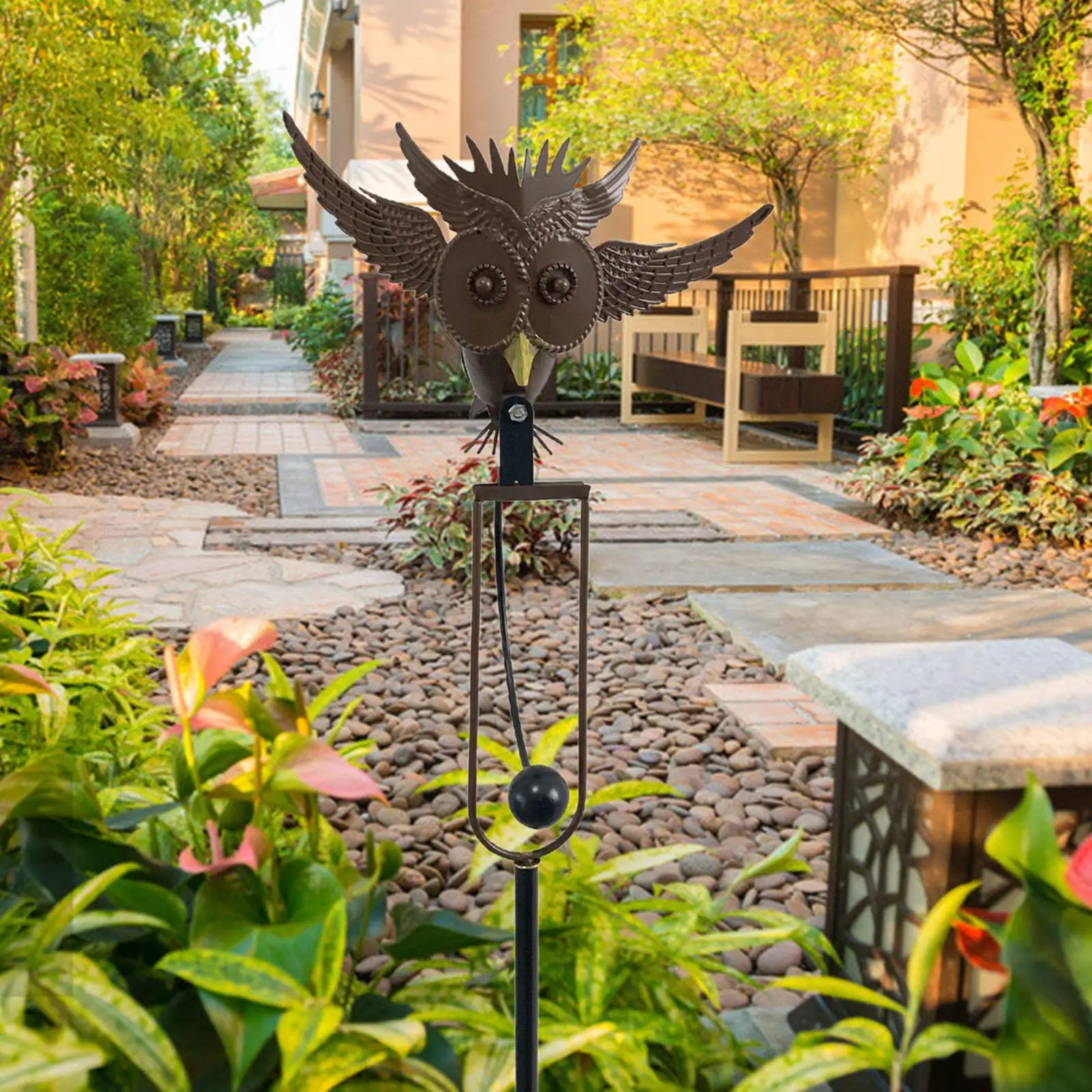 Metal Garden Stake, Figurine and Sculpture Lawn Ornaments for Backyard Pathway Garden Outdoor Outside