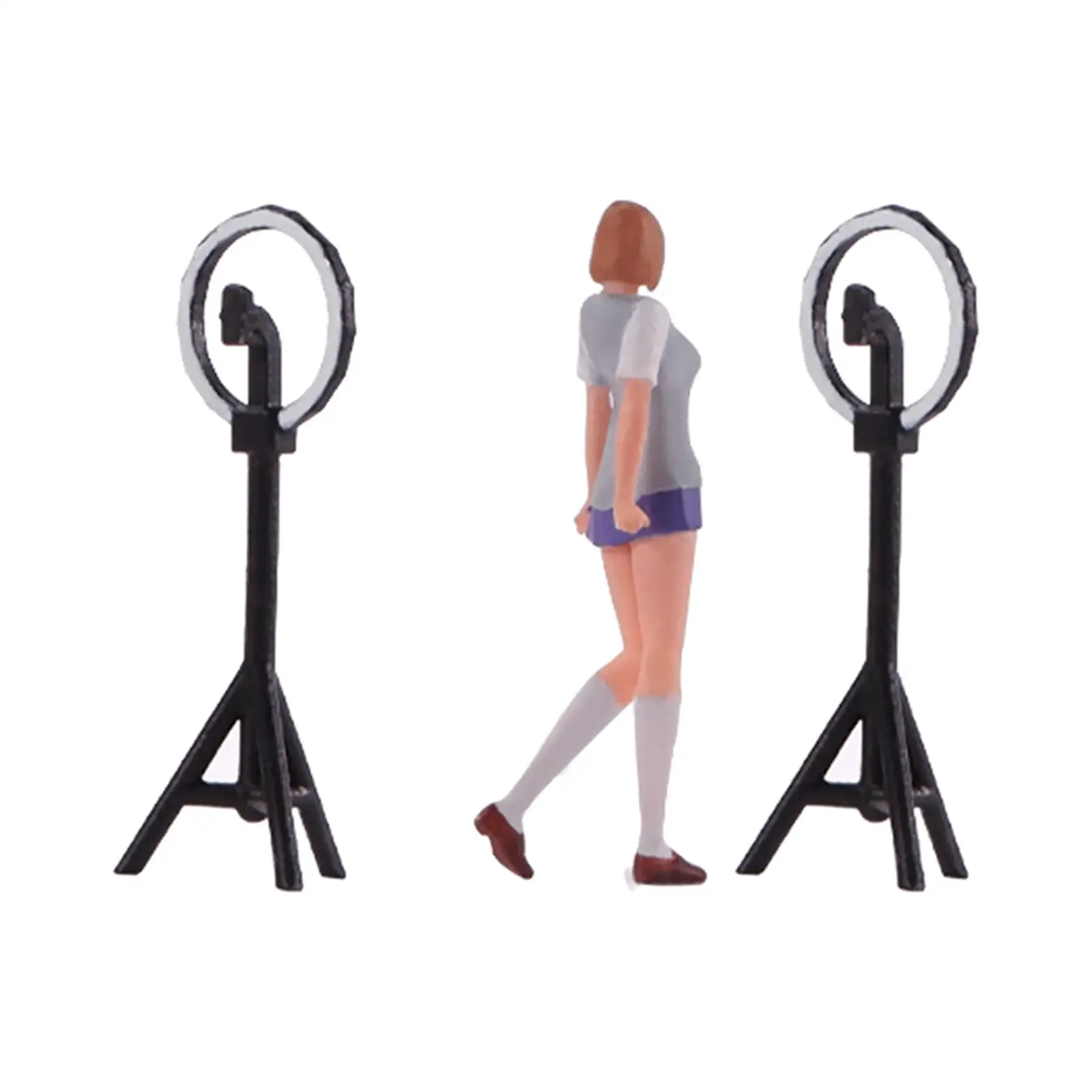 1:64 Girl Figure Architectural Scale Train Park Street People Decor