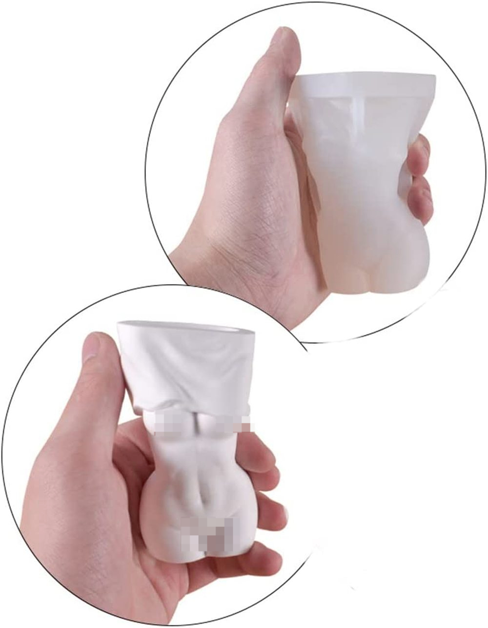 Description Picture 5 of itemUndressing Female Vase Silicone Mold DIYHandicraft Gift Making Shy Sexy Woman Body Shape Pen Holder Resin Flower Pot Clay Molds