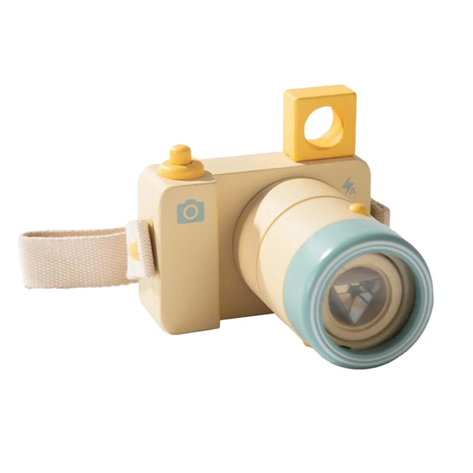 Wooden Simulation Camera Toy Creative Personalised Wooden Photographed Props Unique Lens Toy Decoration Monstessori Camera Game
