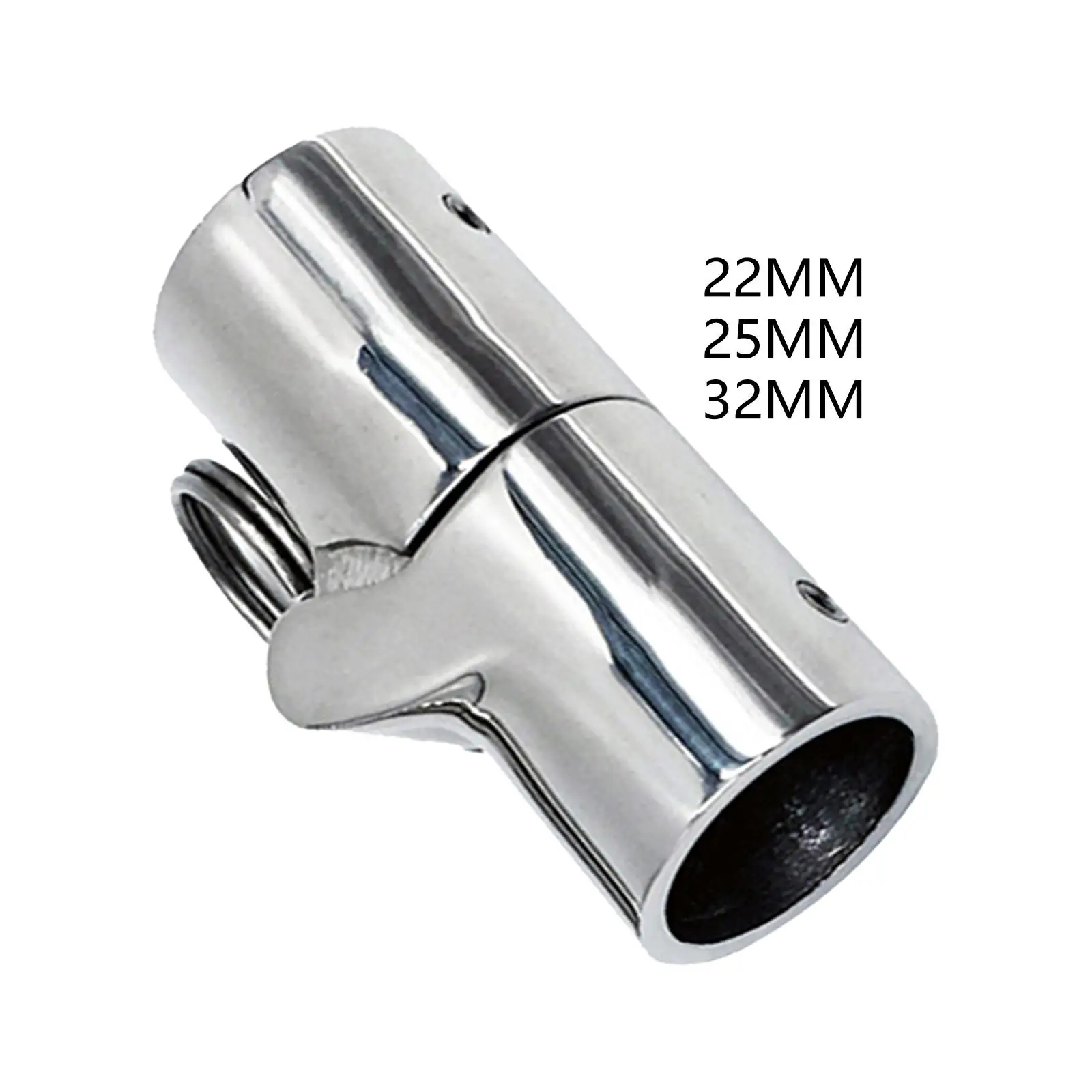 Marine Stainless Steel Folding Swivel Coupling Tube Pipe Connector Boat Deck Hinge Mount Connector Boat Hardware Fitting